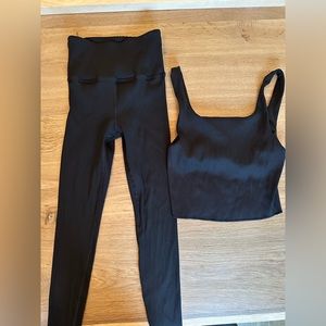 Carbon 38 Ribbed set - S/M - Black